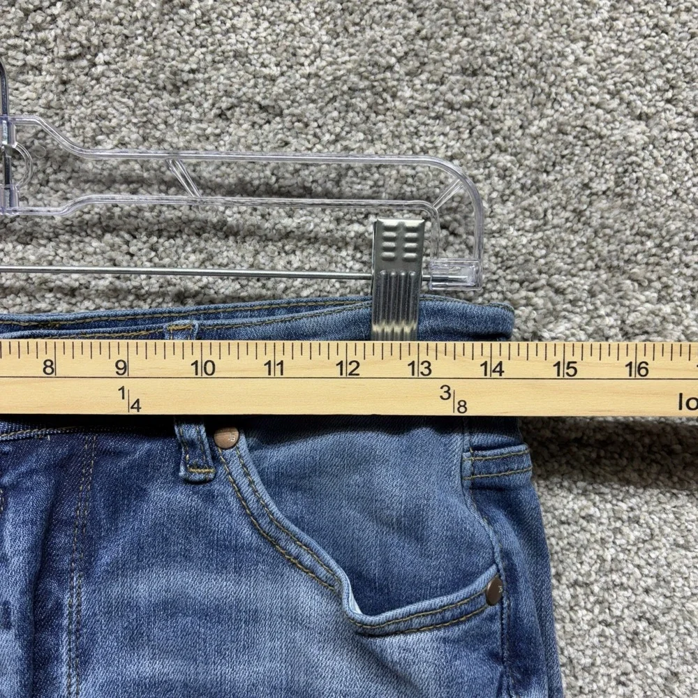 Judy Blue Flare Women's 9/29x31 Jeans Raw Frayed High Rise Light Wash Distressed